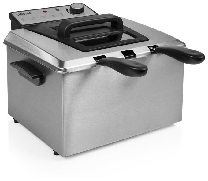 Doppel Fritteuse 5 l 3270 W  185000 (Schwarz, Edelstahl) 