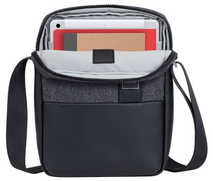 Messengerhülle aus Kunststoff für Jede Marke bis 27,9 cm (11") Staubresistent, Kratzresistent (Schwarz) 8811 Crossbody Tasche 