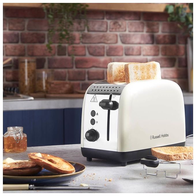 Toaster 1600 W 2 Scheibe(n) 6 Stufen  26551-56 Colours Plus 2S (Cremefarben, Silber) 