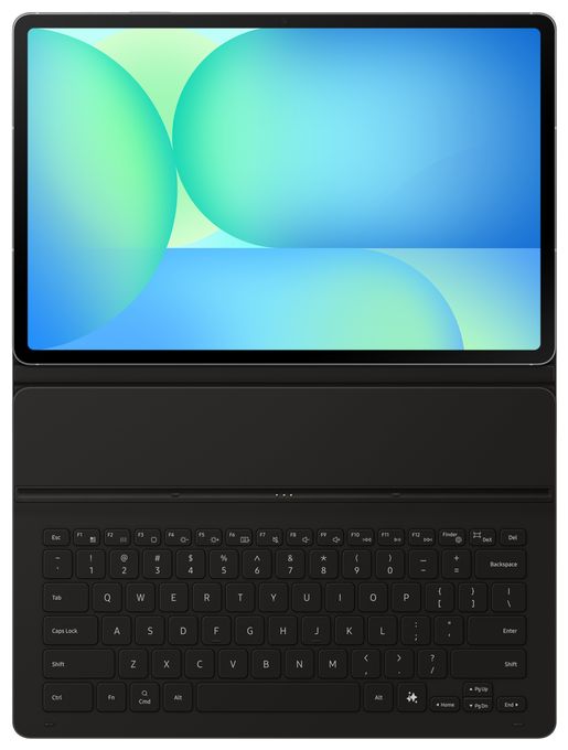 für Samsung Galaxy Tab S10 FE+  Book Cover Keyboard Slim (Schwarz) 