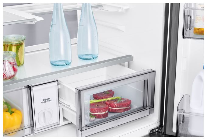 Side-by-Side Kühl-/ Gefrierkombination French Door 399 l / 224 l 363 kWh NoFrost 1853 mm x 912 mm  RM90F67CEC (Schwarz) 