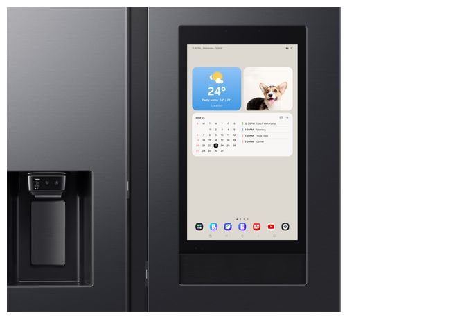 Side-by-Side Kühl-/ Gefrierkombination 389 l / 225 l 352 kWh NoFrost 1780 mm x 912 mm  RS90F66BEFEF (Schwarz) 
