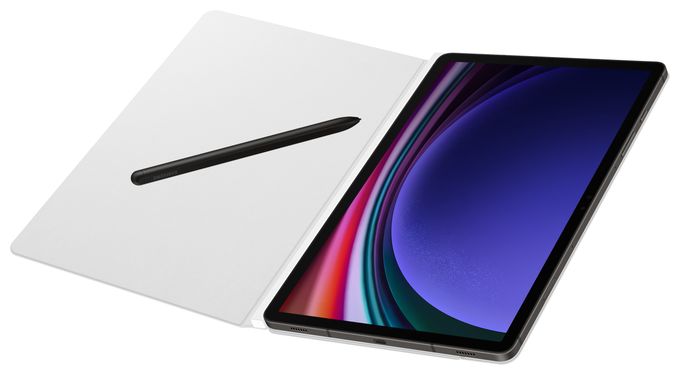 Folio für Samsung Galaxy Tab S9, Galaxy Tab S9 FE, Galaxy Tab S10 FE, Galaxy Tab S10 Lite bis 27,9 cm (11") (Weiß) Smart Book Cover 