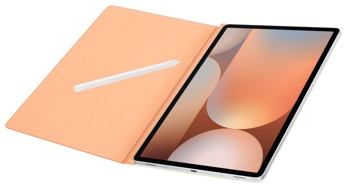 Folio für Samsung Galaxy Tab S10+, Galaxy Tab S9+, Galaxy Tab S9 FE+ bis 31,5 cm (12.4") Kratzresistent (Orange) Smart Book Cover 