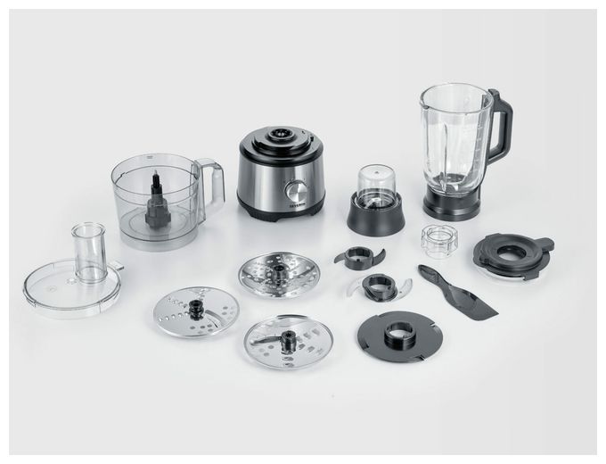 1200 W Küchenmaschine 1,5 l (Schwarz, Edelstahl, Transparent) KM3892 