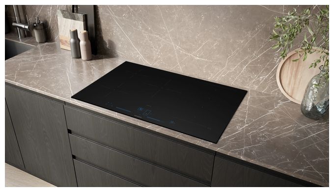 Backofen-Set groß AutoClean mit autarkem 81,2 cm Induktions Kochfeld EQ100DM (HS936GCM1 + EX87BNVV6E + HZ9TY010) 
