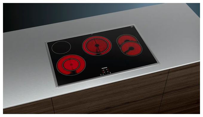 Backofen-Set groß mit autarkem 80 cm Glaskeramik Kochfeld EQ214KA01Z (HB213ABS3 + ET845HH17) 