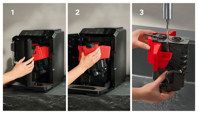 Kaffeevollautomat 15 bar 1,4 l 250 g  EQ300 TF301E19 (Schwarz) 