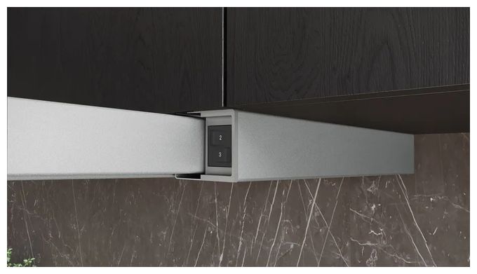 Abluft/Umluft Dunstabzugshaube/Esse Einbau 60 cm (Silber) iQ100 LI64LB521 