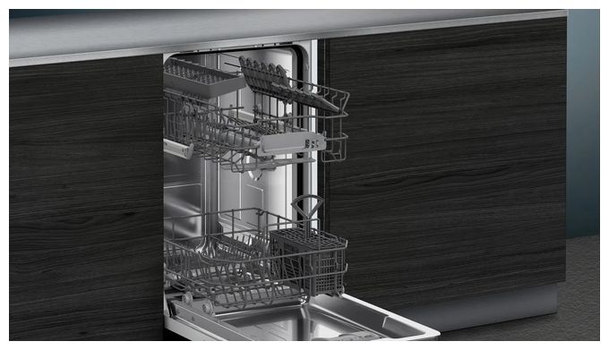45 cm Geschirrspüler vollintegriert (ohne Front) leise 10 Maßgedecke aquaStop Funktion Wärmetauscher iQ100 SR61HX22KE 
