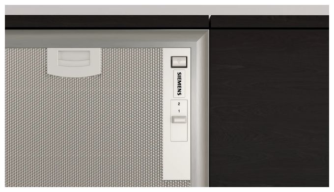 Abluft/Umluft Dunstabzugshaube/Esse Einbau 53 cm (Metallisch, Silber) iQ300 LB55566 Lüfterbaustein 