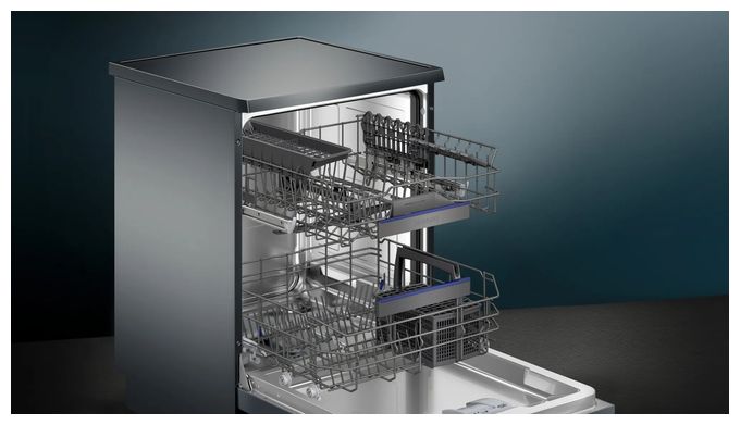 60 cm Geschirrspüler freistehend Sehr leise 14 Maßgedecke aquaStop Funktion Wärmetauscher/EfficientDry iQ300 SN23EC03ME 