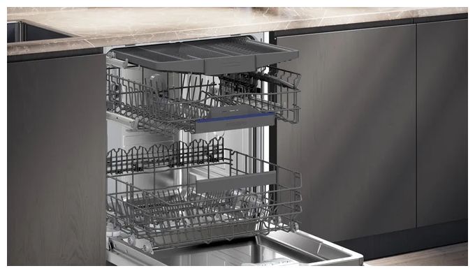 60 cm Geschirrspüler teilintegriert (ohne Front) Sehr leise 14 Maßgedecke aquaStop Funktion Wärmetauscher iQ300 SN53ES22CE 
