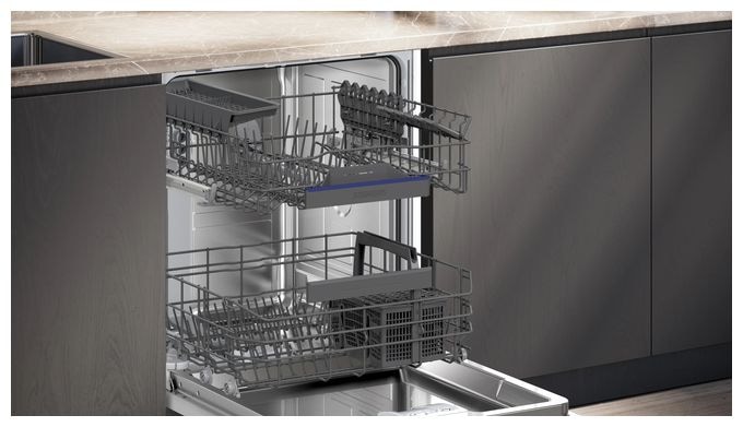 60 cm Geschirrspüler vollintegriert (ohne Front) Sehr leise 13 Maßgedecke aquaStop Funktion Wärmetauscher iQ300 SX63HX14AE 
