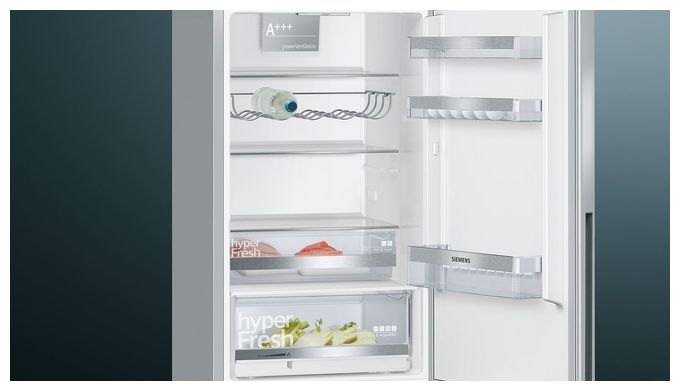 214 l / 94 l Kühl-Gefrierkombi freistehend 149 kWh Jahr  iQ500 KG36EALCA (Edelstahl) 