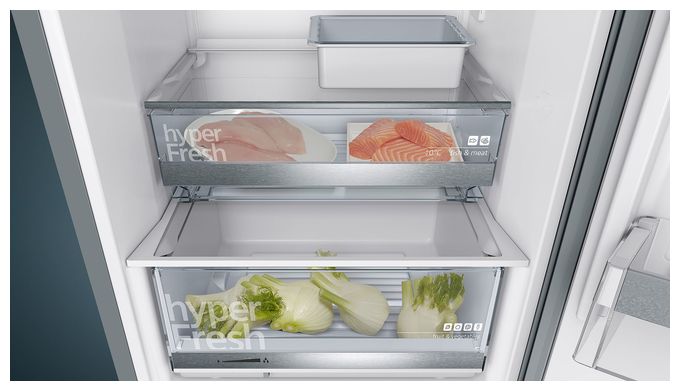 249 l / 94 l Kühl-Gefrierkombi freistehend 119 kWh Jahr  iQ500 KG39E8XBA (Schwarz, Edelstahl) 