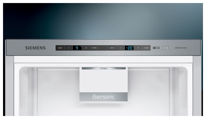 249 l / 94 l Kühl-Gefrierkombi freistehend 149 kWh Jahr  iQ500 KG39EALCA (Edelstahl) 