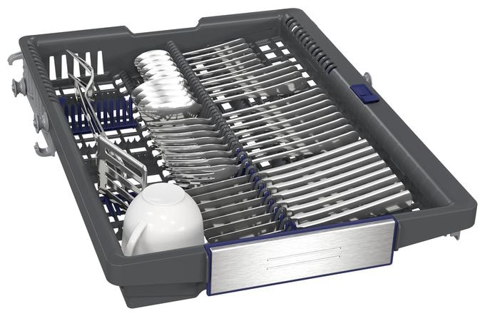45 cm Geschirrspüler teilintegriert (ohne Front) Sehr leise 10 Maßgedecke aquaStop Funktion Wärmetauscher iQ500 SR55ZS10ME 