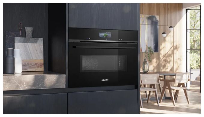 Einbaubackofen kompakt AutoClean Mikrowelle iQ700 CM724G1B1 