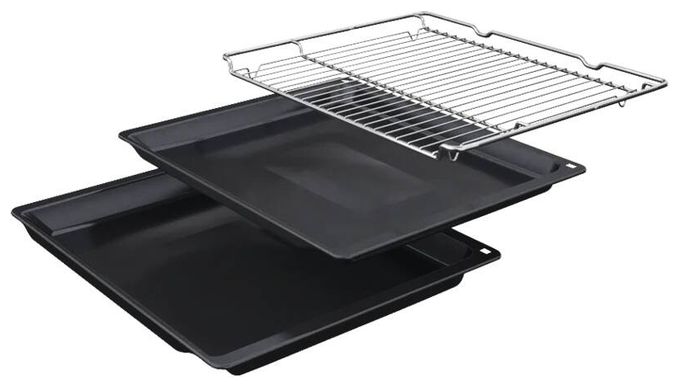 Einbaubackofen kompakt AutoClean Mikrowelle (Schwarz/Edelstahl) iQ700 CM924G1B1 
