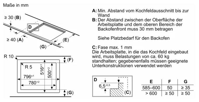 80 cm Induktionskochfeld 5 Kochzonen iQ700 EX80BNVV6E autarkes 