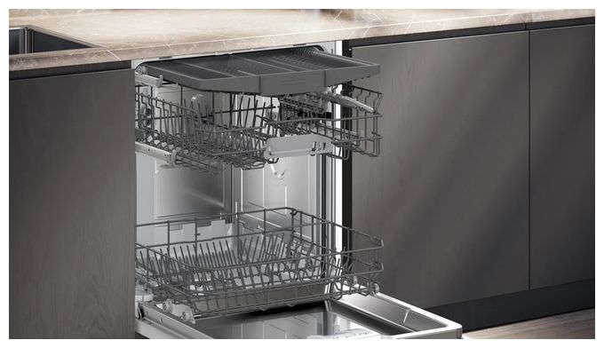 60 cm Geschirrspüler vollintegriert (ohne Front) leise 13 Maßgedecke aquaStop Funktion iQ100 SN616X01EF 