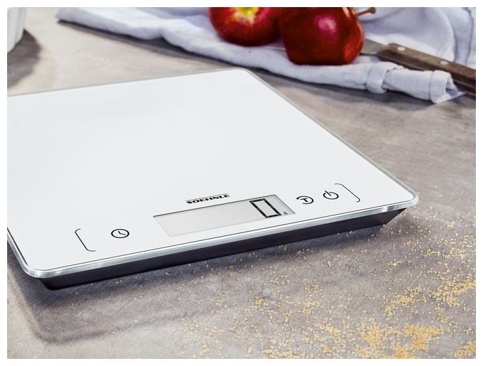 Elektronische Küchenwaage bis 10 kg Genauigkeit 1 g  61505 Page Comfort 400 (Weiß) 