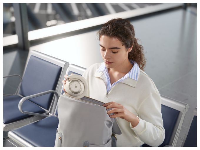 Ohraufliegender Bluetooth Kopfhörer kabellos  Space One Pro (Weiß) 
