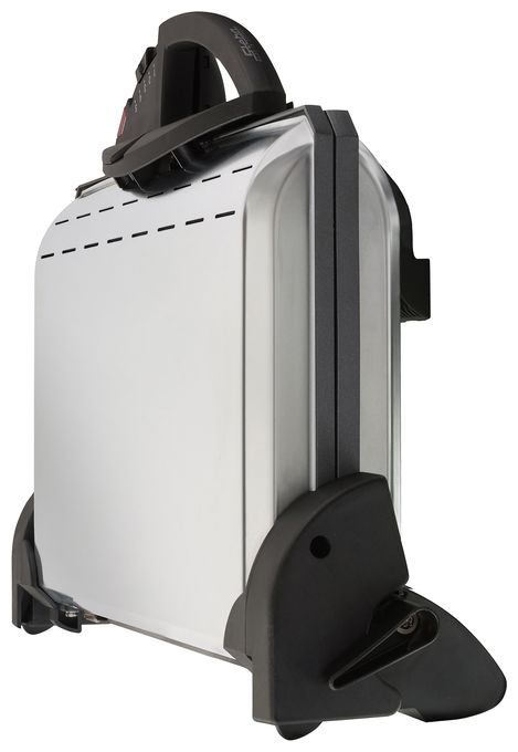 2000 W mit 370 x 230 mm Fläche  PG4.3 Kontaktgrill (Schwarz/Chrom) 