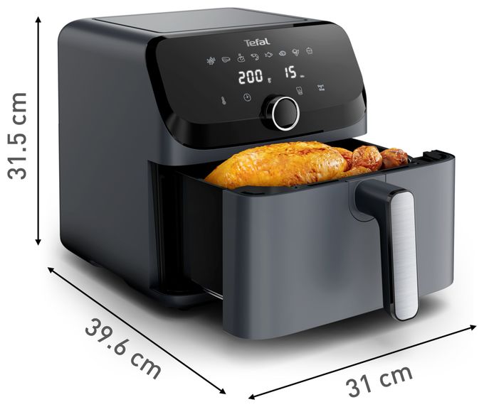 Heißluftfritteuse 7,5 l 2020 W  EY855BE0 Easy Fry Mega (Grau) 