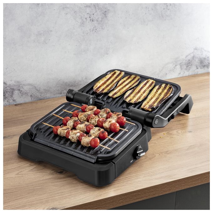 1 Zone(n) 2100 W mit 300 x 200 mm Fläche  GC7748 OptiGrill 4in1 (Schwarz) 