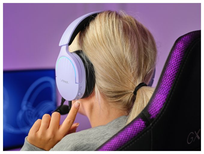 Ohraufliegender Kopfhörer Kabelgebunden USB Typ-A  GXT490 Fayzo (Schwarz, Violett) 