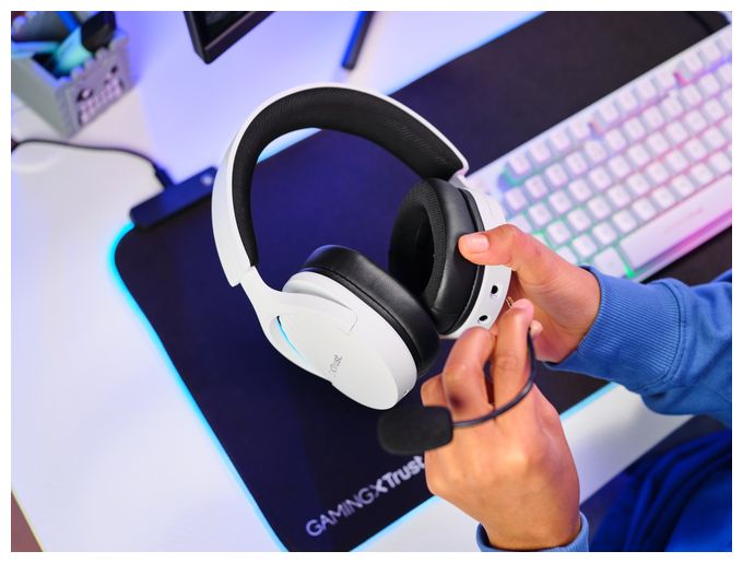 Bluetooth Kopfhörer kabelgebunden&kabellos 22 h Laufzeit USB Typ-C  GXT491 Fayzo (Schwarz, Weiß) 