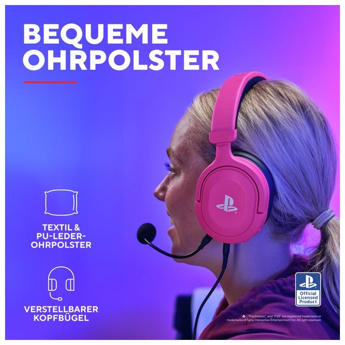 Over Ear Kopfhörer Kabelgebunden  GXT498 Forta (Pink) 