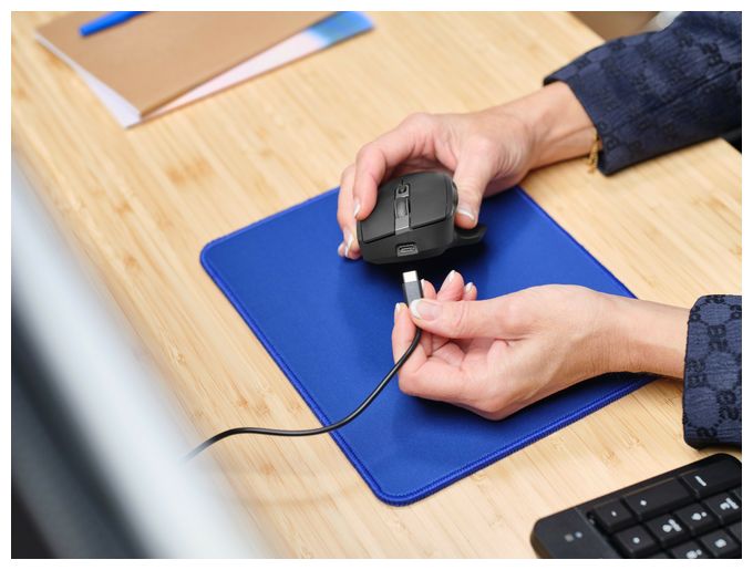3200 DPI Büro Maus Optisch  Ozaa+ (Schwarz) 