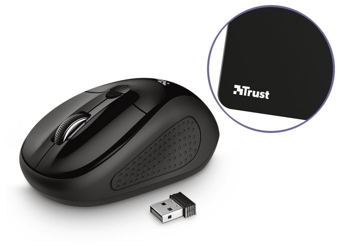 Büro Tastatur USB  Primo 4 in 1 Home Office Set (Schwarz) 