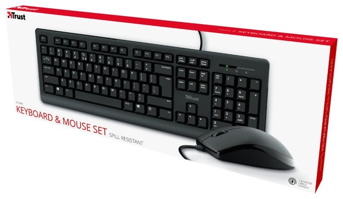 Büro Tastatur USB  Primo (Schwarz) 