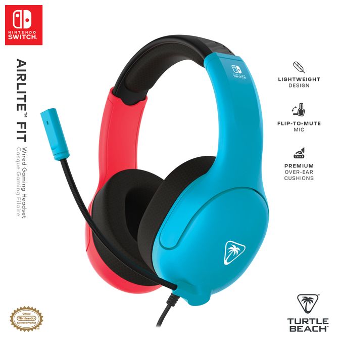 Over Ear Kopfhörer Kabelgebunden  Airlite Fit (Schwarz, Blau, Rot) 