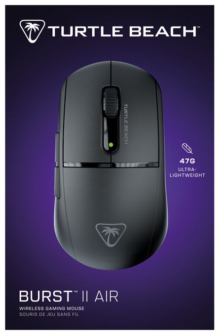 26000 DPI Gaming Maus Optisch  Burst II Air (Schwarz) 