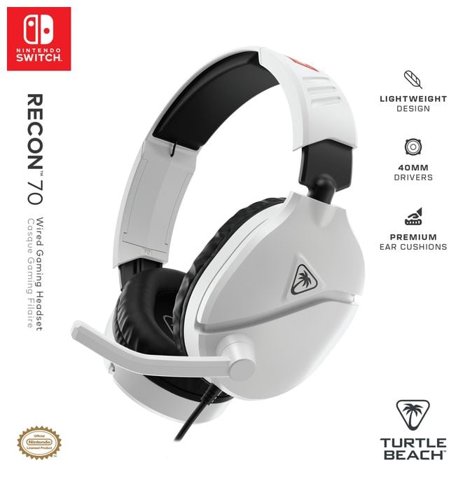 Over Ear Kopfhörer Kabelgebunden  Recon 70 (Schwarz, Weiß) 
