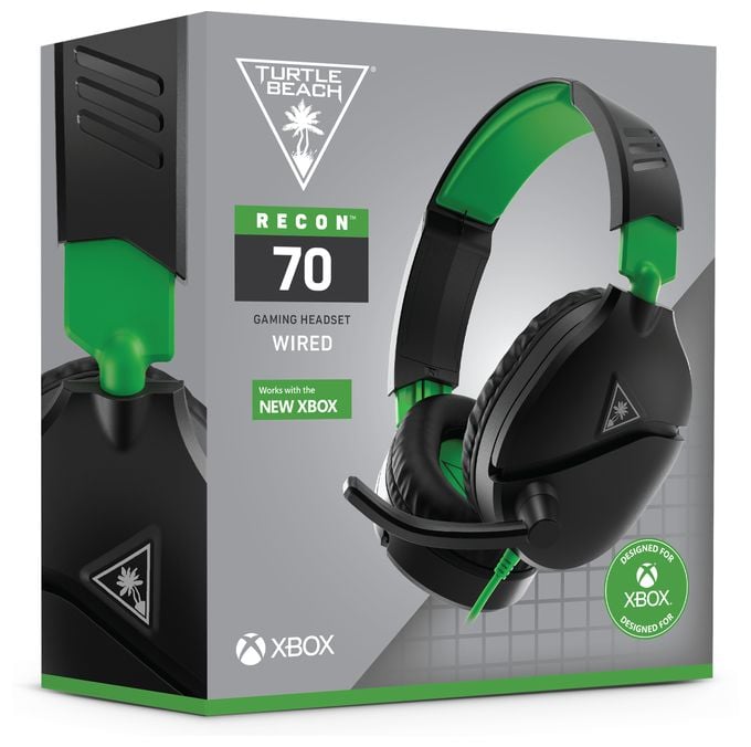 Over Ear Kopfhörer Kabelgebunden  Recon 70 Gaming (Schwarz, Grün) 