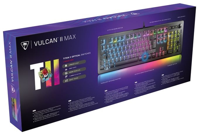 RGB-LED Gaming Tastatur USB  Vulcan II Max (Schwarz) 