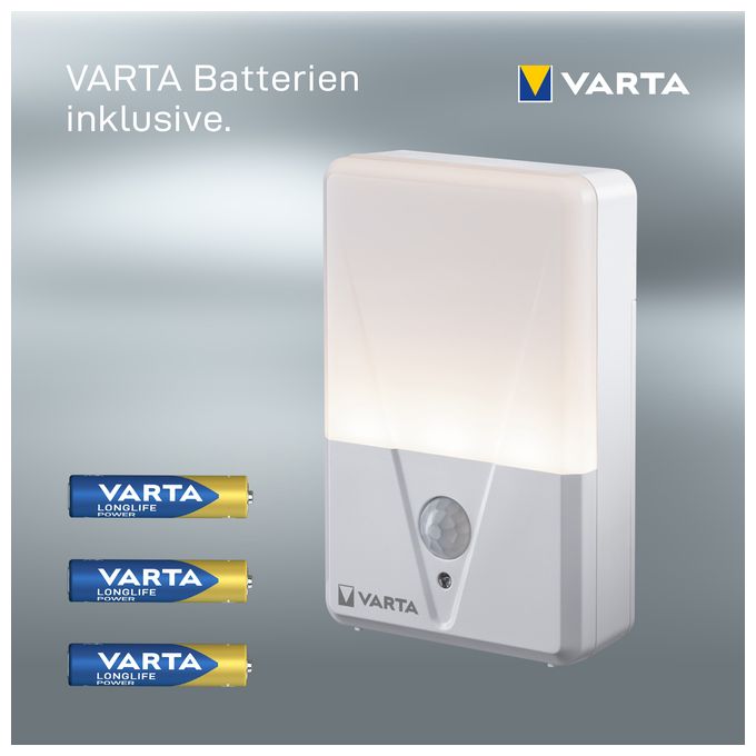 LED Warmweiß Batterie  Nachtlicht mit Bewegungsmelder (Weiß) 
