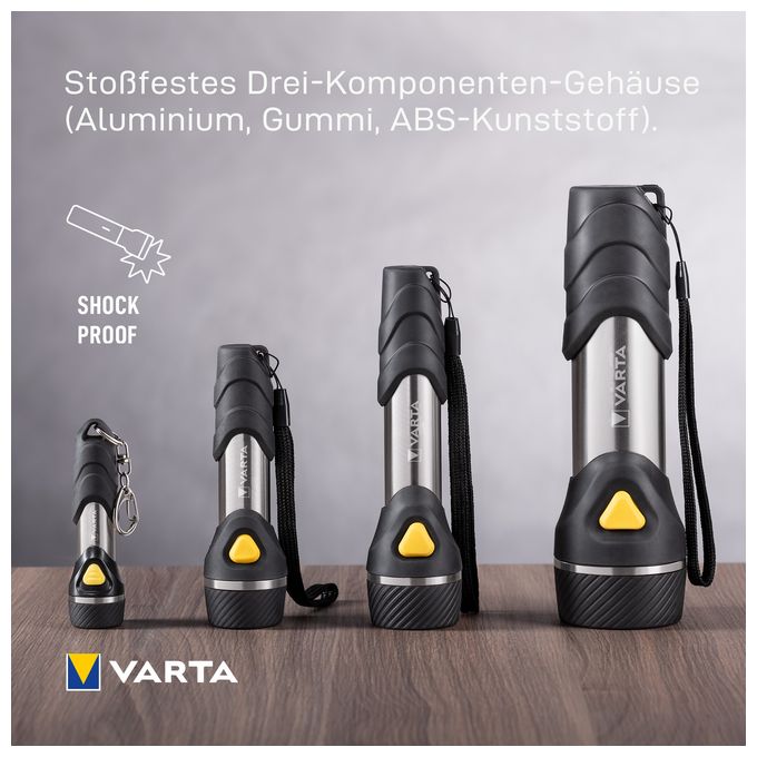 Taschenlampe mit 5 LEDs inkl. 1x AA Batterien, Day Light Multi LED F10 Leuchte, Taschenleuchte mit Anhänger, Lampe ideal für Haushalt, Angeln, Garage, Notfall, Stromausfall, Outdoor 