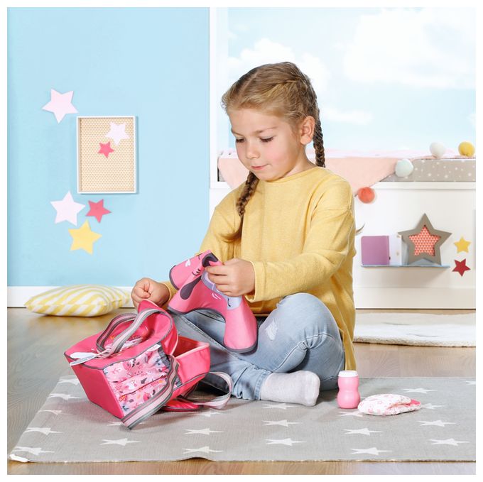 BABY born Wickeltasche mit Wickelunterlage 