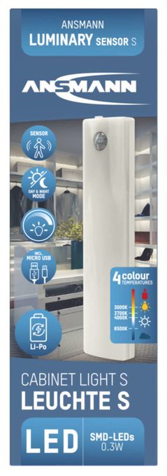 LED Weiß (6500K) Kaltweiße, Warmweiß Batterie/Akku 1600-0437 Unterbauleuchte 
