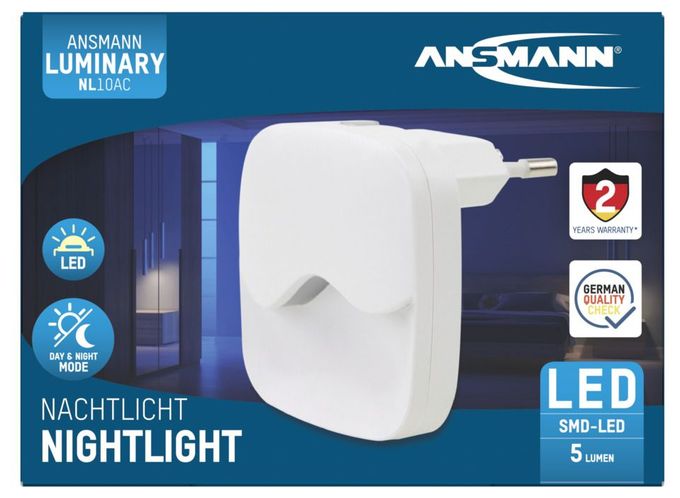 LED Warmweiß (3000K) Warmweiß AC NL10AC Nachtlicht 