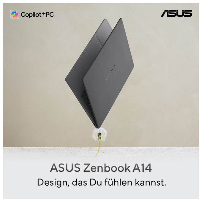 WUXGA Notebook 35,6 cm (14 Zoll) 1920 x 1200 Pixel 1 TB SSD Windows 11 Home Qualcomm Snapdragon max. 3 GHz  Zenbook A UX3407QA-QD305W Copilot+ PC (Beige) 