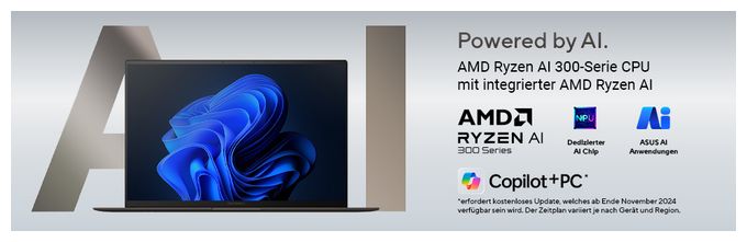 2K Ultra HD Notebook 40,6 cm (16 Zoll) 2880 x 1800 Pixel 1 TB SSD Windows 11 Pro AMD Ryzen 9 max. 5,1 GHz  Zenbook S16 UM5606WA-RK160X (Grau) 