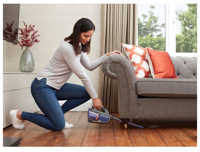 Handstaubsauger Beutellos bis 20 min Laufzeit 18 V  BHHV520BFP Dustbuster (Schwarz, Violett) 